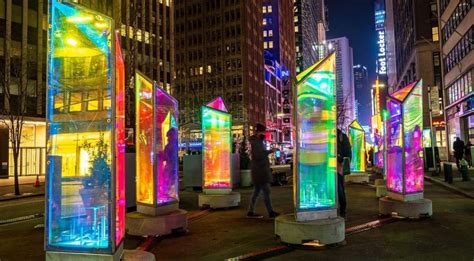 A Dazzling Prism Art Installation Is Lighting Up Midtown