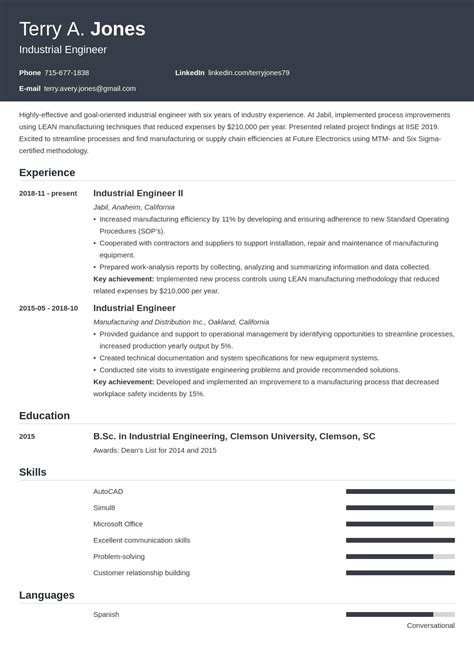 Industrial Engineer Resume Examples [2025 Guide]