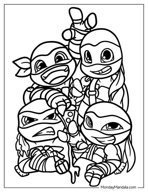 Ninja Turtles Coloring Pages For Boys Coloring Pages