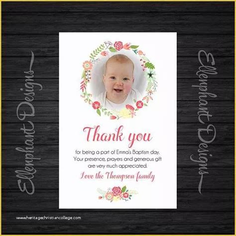 Baptism Card Template Free Of 22 Christening Thank You Cards Ai Psd ...