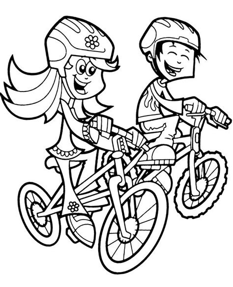 Free Printable Coloring Pages For Kids Bikes Riding Preschool ...