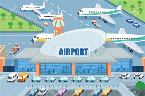 Airport clipart cartoon, Airport cartoon Transparent FREE for download ...