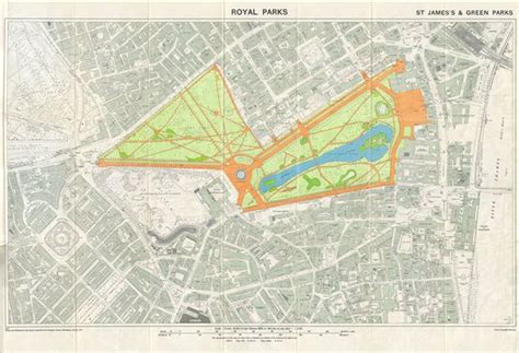 Map Of St James Park London | Islands With Names