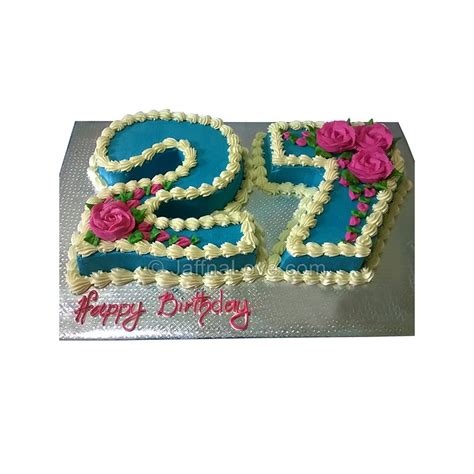 27th Birthday Cake - JaffnaLove.com