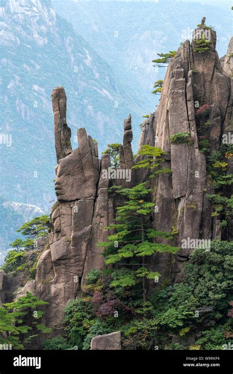 Asia, China, Chinese, Anhui Province, Mount Huangshan, UNESCO, World ...