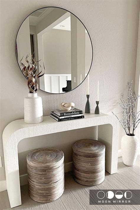 Round Wall Mirrors | Home interior design, Apartment living room design ...