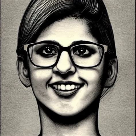 a nerdy young woman from hyderabad with big glasses, | Stable Diffusion ...