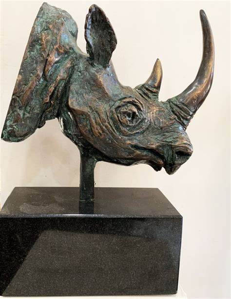 Rhino-Head, Sculpture by Kristof Toth | Artmajeur | Animal sculptures ...