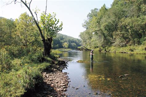 Little Red River Trout Fishing Map - Unique Fish Photo