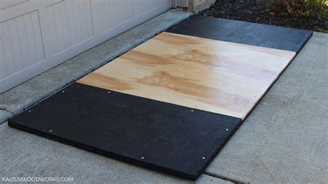 DIY deadlift platform 4' x 8' easy to follow instructions with ...