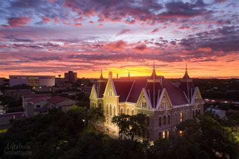 Texas State University at Night - San Marcos Photos Print Store