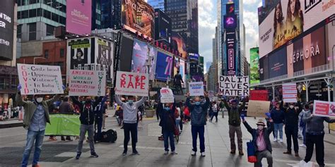 Hathras Case: NRIs Stage Protest at Times Square Demanding Justice ...