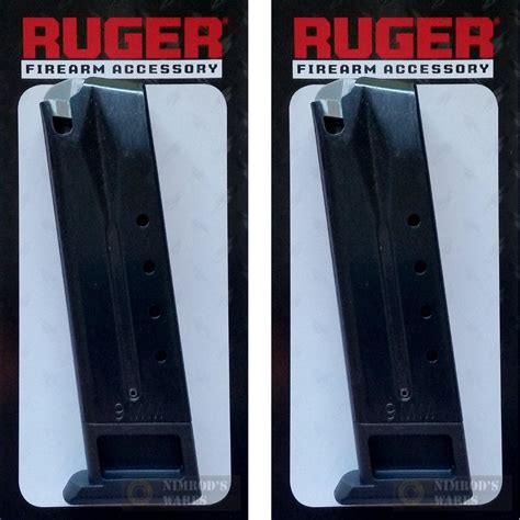 2-PACK RUGER 90088 P89/P93/P94/P95/PC9 10Rd 9mm Magazine - Nimrod's Wares