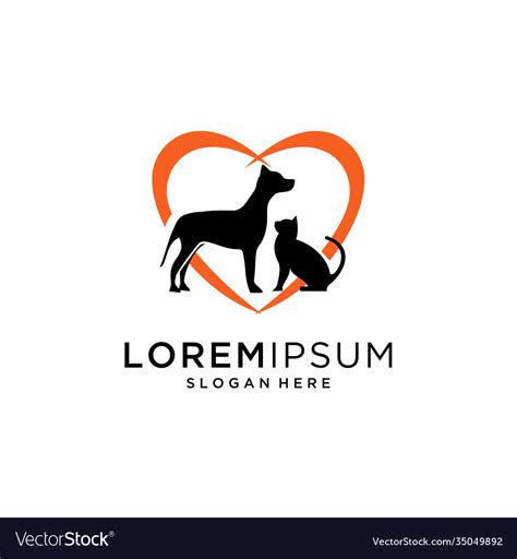 Pet care logo Royalty Free Vector Image - VectorStock