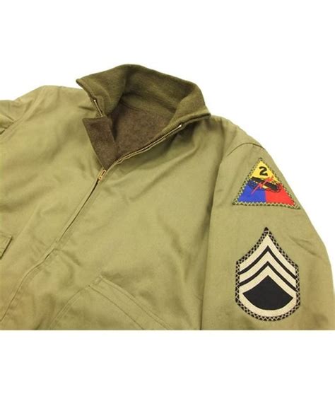 Brad Pitt Fury Jacket | Wardaddy Military Bomber Jacket - Jackets Expert