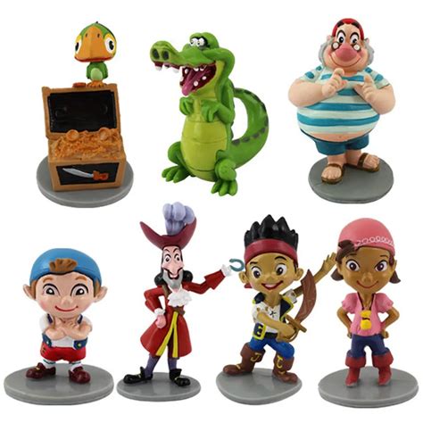 7pcs/set Jake And The Never land Pirates action figure toys,Jake and ...