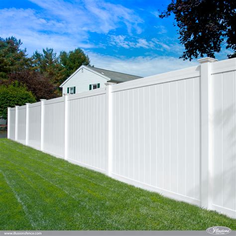 PVC Vinyl White Privacy Fence from Illusions Vinyl Fence - Contemporary ...