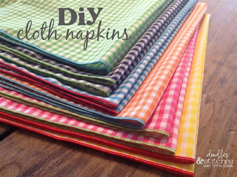 DIY Cloth Napkins - SEWTORIAL