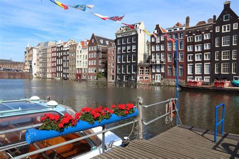 Damrak canal, Amsterdam stock photo. Image of amsterdam - 119282164