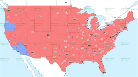 NFL Week 17 coverage map: TV schedule for CBS, Fox regional broadcasts ...