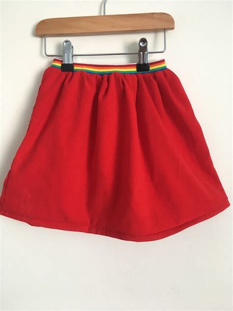 Rainbow / Toddler / Toddler Skirt / Red Skirt / Girls Skirt / - Etsy