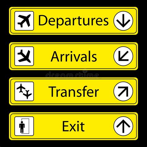 Airport Sign Clipart Box