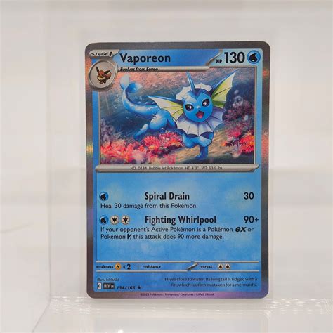 Vaporeon Holo S&V 151 Pokemon Card #12727 | Auctionninja.com