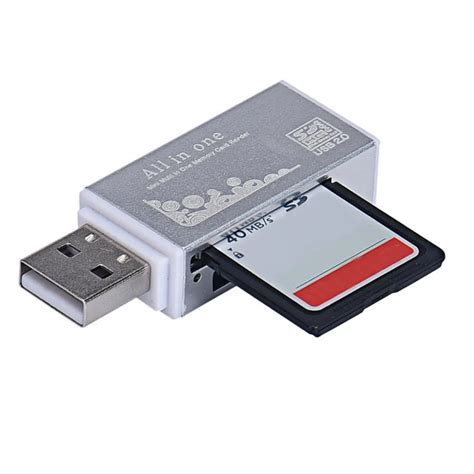 All in 1 USB 2.0 Multi Memory Card Reader Adapter Connector For Micro ...