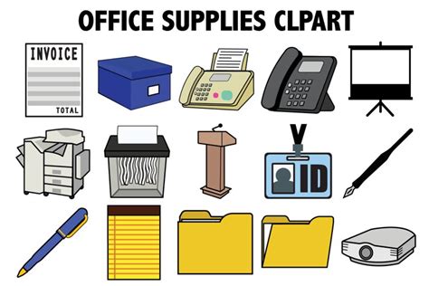 Office Supplies Clipart (240781)