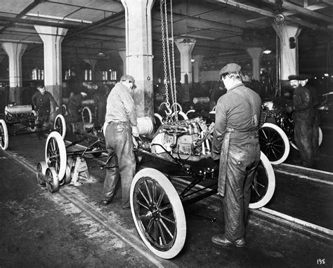 Henry Ford Assembly Line - Henry Ford, an American car manufacturer ...