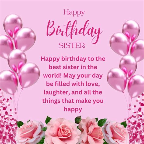 Heart Touching Birthday Wishes for Sister, Also Get the Best Wishes ...