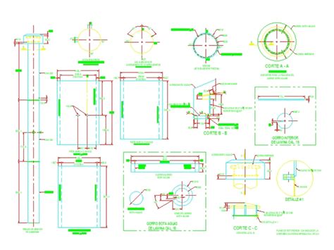 Boiler chimney constructive details in AutoCAD | CAD (55.19 KB) | Bibliocad