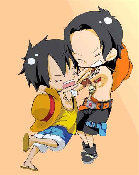 Luffy & Ace - One Piece Fan Art (25348313) - Fanpop