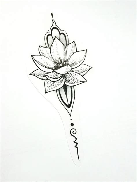 Simple Lotus Flower Tattoo Designs