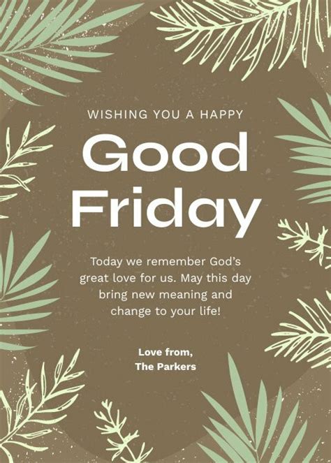 Happy Good Friday Wishes | Free Cards Template - Piktochart