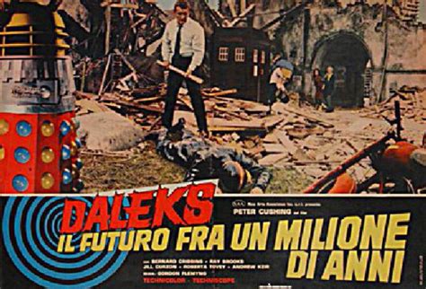 Daleks' Invasion Earth 2150 A.D. Original 1967 Italian Fotobusta Movie ...