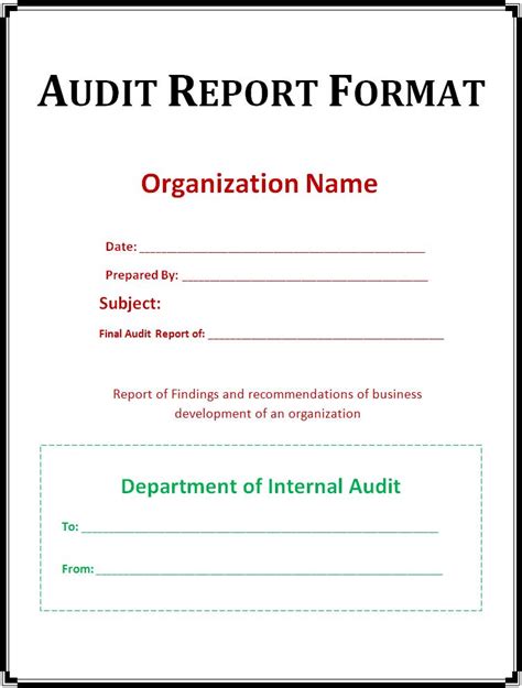 10+ Audit Report Templates | Free Word Templates