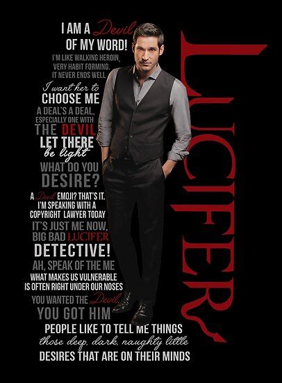 "Lucifer Morningstar Quotes" Posters by jamierose89 | Redbubble