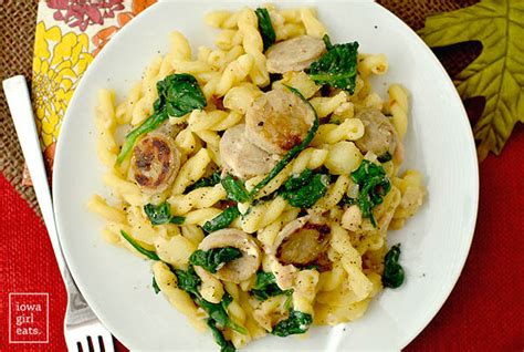 20 Minute Chicken Sausage Pasta - Iowa Girl Eats