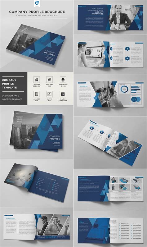 Company Profile Brochure - INDD Template - Resume Samples