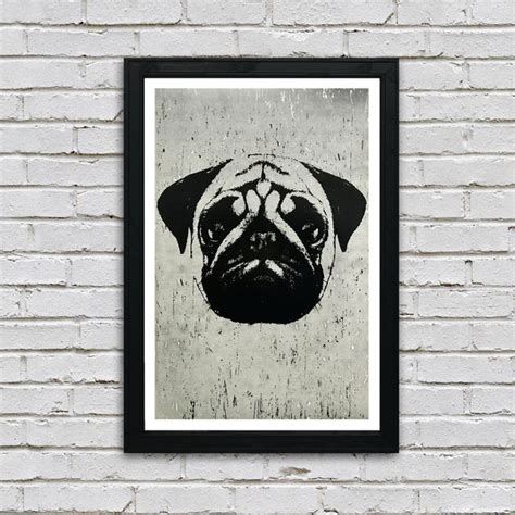 Pug Art Poster - 13x19"