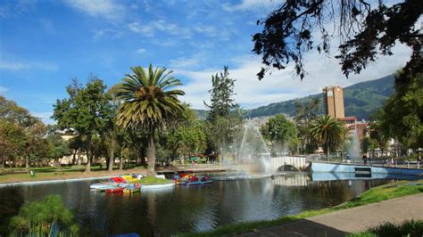 View of Lagoon in the La Alameda Park. this is the Oldest Park in the ...