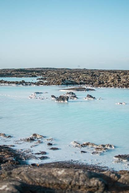 Premium Photo | The blue lagoon is a geothermal spa.