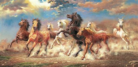 8 Horses Painting at PaintingValley.com | Explore collection of 8 ...