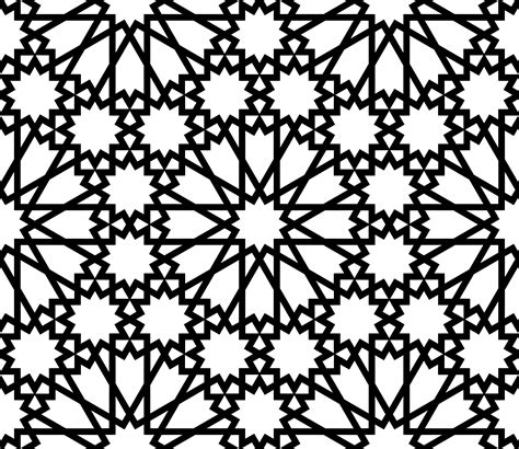 Islamic style black and white pattern 1308770 Vector Art at Vecteezy