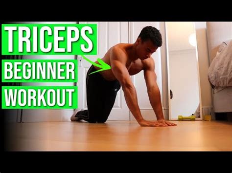 8 Home Tricep Exercises for Beginners — NO EQUIPMENT (Workout Routine ...