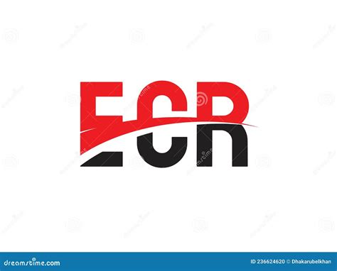 ECR Letter Initial Logo Design Vector Illustration Stock Vector ...