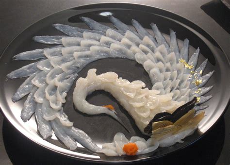 Tessa is Fugu Sashimi, a delicacy presented as art. I love the look of ...