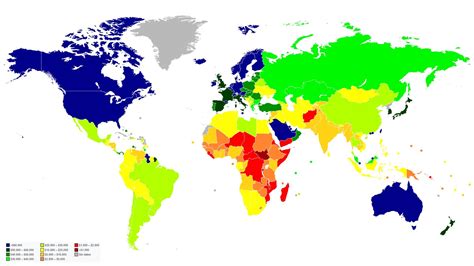 Countries by GDP per capita (2024) - Learner trip