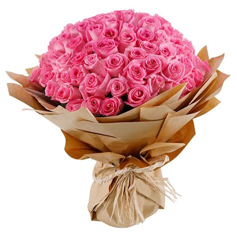 Bouquet of 101 Pink Roses | Flower and Bouquet Delivery in Bangalore ...